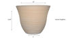 Picture of Honeysuckle Planter, Patio Pot, 15" Grained Beige