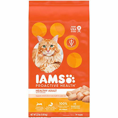Picture of IAMS PROACTIVE HEALTH Adult Healthy Dry Cat Food with Chicken, 22 lb. Bag