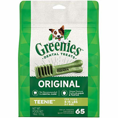 Picture of GREENIES Original TEENIE Natural Dental Care Dog Treats, 18 oz. Pack (65 Treats)