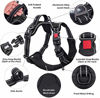 Picture of PoyPet No Pull Dog Harness, No Choke Front Lead Dog Reflective Harness, Adjustable Soft Padded Pet Vest with Easy Control Handle for Small to Large Dogs(Black,S)