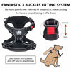 Picture of PoyPet No Pull Dog Harness, No Choke Front Lead Dog Reflective Harness, Adjustable Soft Padded Pet Vest with Easy Control Handle for Small to Large Dogs(Black,S)