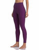 Picture of Colorfulkoala Women's High Waisted Yoga Pants 7/8 Length Leggings with Pockets (XL, Deep Violet)