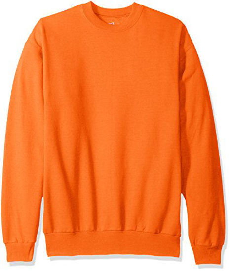 GetUSCart- Hanes Men's EcoSmart Fleece Sweatshirt, Safety Orange, 5XL