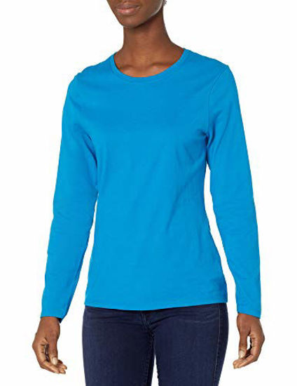 Picture of Hanes Women's Long Sleeve Tee, Deep Dive, Large