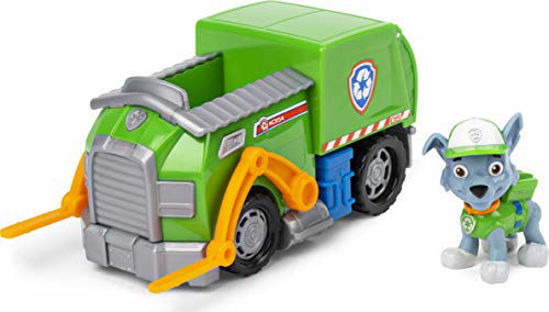 Picture of Paw Patrol, Rockys Recycle Truck Vehicle with Collectible Figure, for Kids Aged 3 and Up