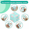 Picture of WUQID Infinity Cube Fidget Toy Stress Relieving Fidgeting Game for Kids and Adults,Cute Mini Unique Gadget for Anxiety Relief and Kill Time (Macaron Blue)