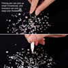 Picture of 3510 Pieces Flat Back Gems Round Crystal Rhinestones 6 Sizes (1.5-6 mm) with Pick Up Tweezer and Rhinestones Picking Pen for Crafts Nail Face Art Clothes Shoes Bags DIY(Clear and Crystal AB)