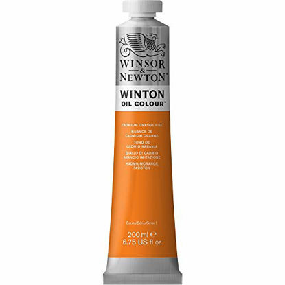Picture of Winsor & Newton Winton Oil Color Paint, 200-ml Tube, Cadmium Orange Hue