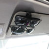 Picture of FineGood 2 Pack Glasses Holders for Car Sun Visor, Sunglasses Eyeglasses Mount with Ticket Card Clip - Black + Rose