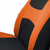 Picture of FH Group FB030ORANGE-COMBO Seat Cover Combo Set with Steering Wheel Cover and Seat Belt Pad (Airbag Compatible and Split Bench Orange)