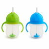 Picture of Munchkin Click Lock Weighted Straw Cup, 7 Ounce, Blue/Green, Pack of 2