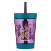 Picture of Contigo Spill-Proof Tumbler with straw, 14 Ounce, Eggplant with Mermaid GFX