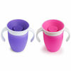 Picture of Munchkin Miracle 360 Trainer Cup, Pink/Purple, 7 Oz, 2 Count