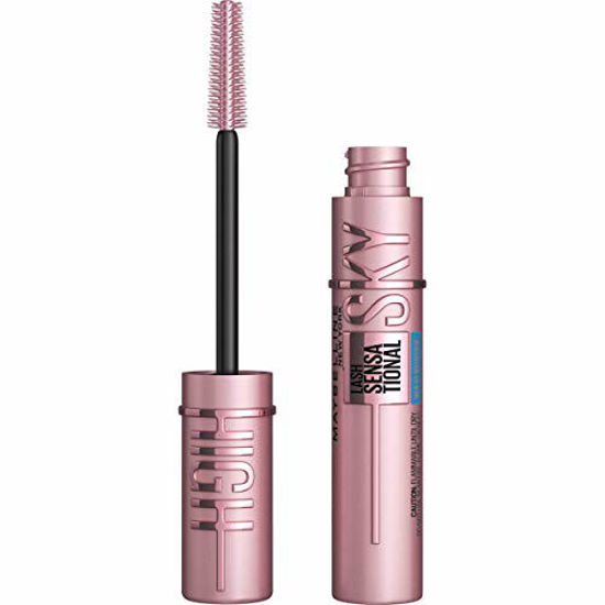 Picture of Maybelline New York Sky High Waterproof Mascara Makeup Volumizing Mascara, Lengthening Mascara, Defining, Curling, Multiplying, Waterproof, Black