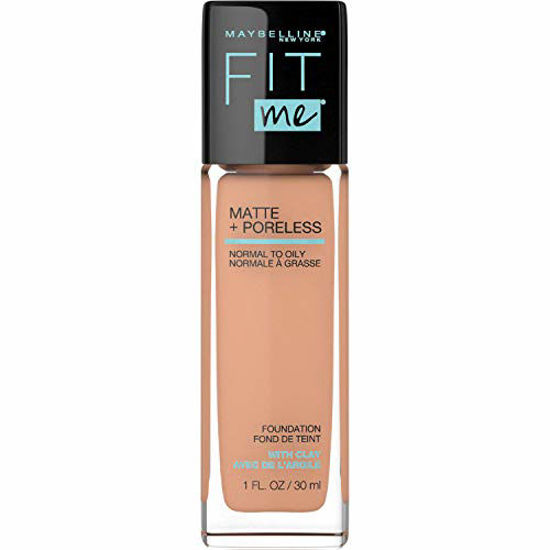 Picture of Maybelline Fit Me Matte + Poreless Liquid Foundation Makeup, Classic Beige, 1 fl; oz; Oil-Free Foundation