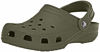 Picture of Crocs unisex adult Classic | Water Shoes Comfortable Slip on Shoes Clog, Army Green, 12 Women 10 Men US