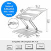 Picture of Urmust Laptop Notebook Stand Holder, Ergonomic Adjustable Ultrabook Stand Riser Portable Compatible with MacBook Air Pro, Dell, HP, Lenovo Light Weight Aluminum Up to 15.6"(Silver)