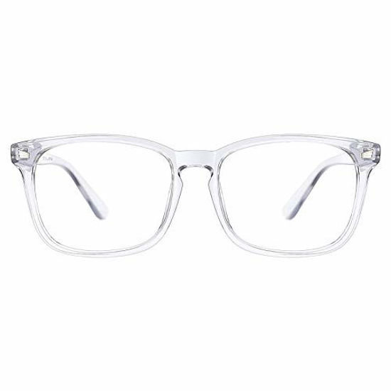 Picture of TIJN Blue Light Blocking Glasses for Women Men Clear Frame Square Nerd Eyeglasses Anti Blue Ray Computer Screen Glasses (Marble)