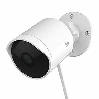 Picture of Yi Security Camera Outdoor, 1080p Outside Surveillance Front Door IP Smart Cam with Waterproof, WiFi, Cloud, Night Vision, Motion Detection Sensor, Smartphone App, Works with Alexa