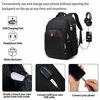 Picture of Travel Laptop Backpack,Extra Large Anti Theft College School Backpack for Men and Women with USB Charging Port,Water Resistant Big Business Computer Backpack Bag Fit 17 Inch Laptop and Notebook,Black