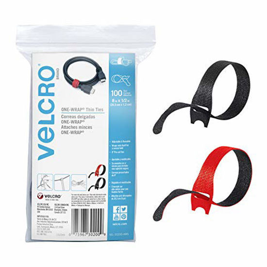 VELCRO® Brand ONE-WRAP® Straps BLACK 1 X 12