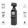 Picture of DJI Pocket 2 - Handheld 3-Axis Gimbal Stabilizer with 4K Camera, 1/1.7 CMOS, 64MP Photo, Pocket-Sized, ActiveTrack 3.0, Glamour Effects, YouTube TikTok Video Vlog, for Android and iPhone, Black