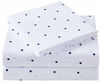 Picture of Mellanni Bed Sheet Set - Brushed Microfiber 1800 Bedding - Wrinkle, Fade, Stain Resistant - 3 Piece (Twin XL, Polka Dot Navy)