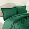 Picture of Nestl Bedding Duvet Cover 2 Piece Set - Ultra Soft Double Brushed Microfiber Hotel Collection - Comforter Cover with Button Closure and 1 Pillow Sham, Hunter Green - Twin (Single) 68"x90"