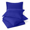 Picture of Nestl Bedding Duvet Cover 2 Piece Set - Ultra Soft Double Brushed Microfiber Hotel Collection - Comforter Cover with Button Closure and 1 Pillow Sham, Royal Blue - Twin (Single) 68"x90"