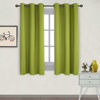 Picture of NICETOWN Thermal Insulated Solid Grommet Top Blackout Holiday Decorative Curtains/Drapes for Kid's Room (1 Pair, 42 x 63 inches in Fresh Green)