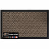 Picture of Gorilla Grip Original Durable Natural Rubber Door Mat, 47x35, Heavy Duty Doormat for Indoor Outdoor, Waterproof, Easy Clean, Low-Profile Rug Mats for Entry, Patio, High Traffic Areas, Latte Quatrefoil