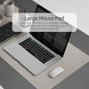 Picture of YSAGi Multifunctional Office Desk Pad, Ultra Thin Waterproof PU Leather Mouse Pad, Dual Use Desk Writing Mat for Office/Home (23.6" x 13.7", Grey)