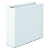 Picture of Wilson Jones 3 Inch 3 Ring Binder, Basic Round Ring View Binder, White (W362-49W)