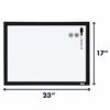 Picture of Quartet Magnetic Whiteboards, 17 x 23 inches, White Boards, Dry Erase Boards, Black Frame, Case of 4 Boards (MDW1723B-AZS)