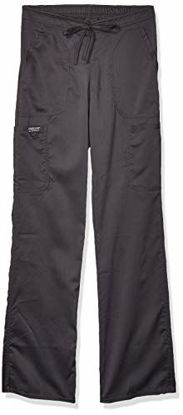 Picture of WW Revolution by Cherokee Women's Mid Rise Moderate Flare Drawstring Pant, Pewter, Large