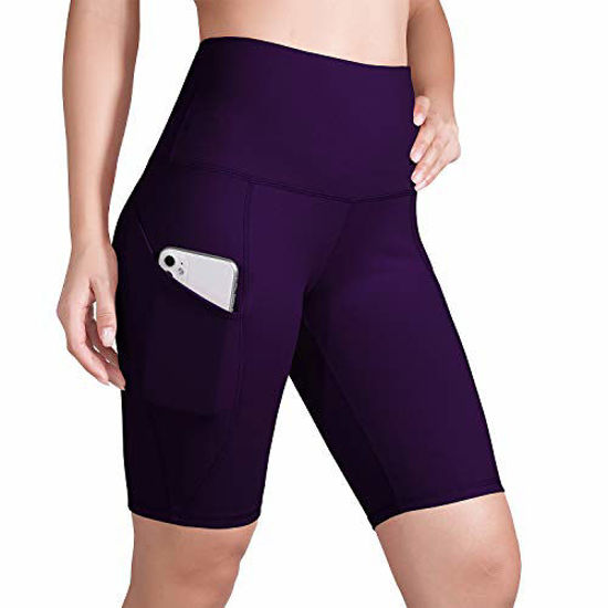 GetUSCart- ODODOS Women's 2.5 High Waist Workout Bike Shorts, Yoga Running  Compression Exercise Biker Shorts with Out Pockets, Lilac, Large