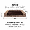 Picture of Furhaven Pet Dog Bed - Cooling Gel Memory Foam Plush Kilim Southwest Home Decor Traditional Sofa-Style Living Room Couch Pet Bed with Removable Cover for Dogs and Cats, Desert Brown, Jumbo