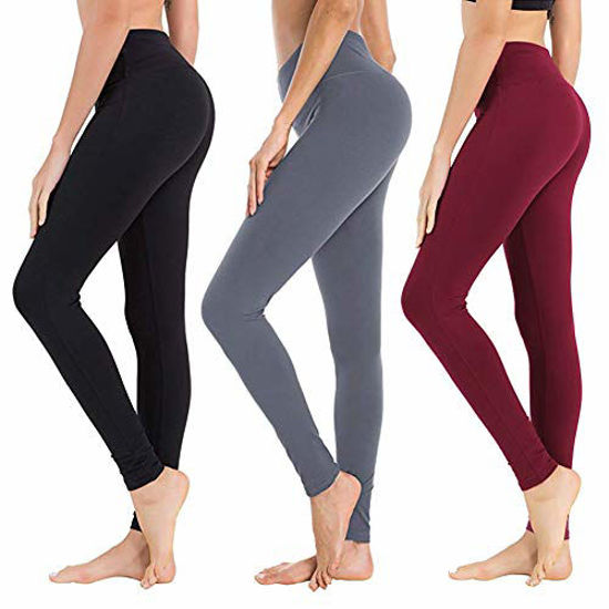 High Waist Leggings with Pockets for Women - Tummy Control Stretchy Yoga  Pants for Workout Running Reg & Plus Size : : Clothing, Shoes 
