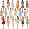 Picture of AMETUS 32 PCS Doll Accessories, 10x Mix Cute Dresses, 10x Shoes, 4X Glasses, 6X Necklaces, 2X Fairy Sticks Dress Clothes for Barbie Doll