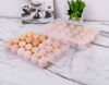 Picture of Sooyee 2 Pack Covered Egg Holders for Refrigerator,Clear 2X24 Deviled Egg Tray Storage Box Dispenser Stackable Plastic Eggs Containers(48 Eggs).