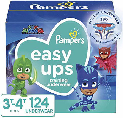 Picture of Pampers Easy Ups Training Pants Boys and Girls, Size 5 (3T-4T), 124 Count