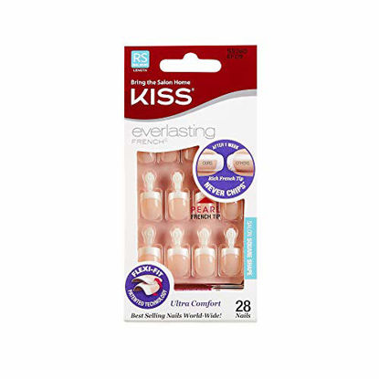 Picture of KISS Everlasting French Nail Kit Pearl Real Short Length EF09 (1 PACK)