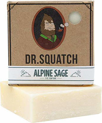 Picture of Dr. Squatch Men's Soap Variety Pack - Manly Scent Bar Soaps: Pine Tar, Gold Moss, Cedar Citrus, Bay Rum, Cool Fresh Aloe - Handmade with Organic Oils in USA (5 Bars)