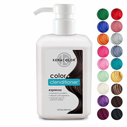 Picture of Keracolor Clenditioner ESPRESSO Hair Dye - Semi Permanent Hair Color Depositing Conditioner, Cruelty-free, 12 Fl. Oz.