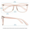 Picture of MEETSUN Blue Light Blocking Glasses, Anti Eye Strain Headache (Sleep Better),Computer Reading Glasses UV400 Transparent Lens (Coffee + Leopard/Clear Lens / 2 PACK, 53)