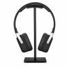 Picture of Headphone Stand Headset Holder New Bee Earphone Stand with Aluminum Supporting Bar Flexible Headrest ABS Solid Base for All Headphones Size (Black)