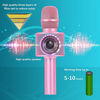 Picture of BONAOK Bluetooth Karaoke Wireless Microphone,3-in-1 Portable Handheld Karaoke Mic Speaker Machine Birthday Home Party for Android/iPhone/PC or All Smartphone (Pink)