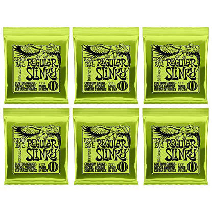 Picture of Ernie Ball Regular Slinky Nickel Wound Sets, .010 - .046, (6 pack)