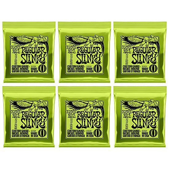 Picture of Ernie Ball Regular Slinky Nickel Wound Sets, .010 - .046, (6 pack)