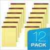 Picture of TOPS The Legal Pad Writing Pads, 8-1/2" x 11-3/4", Canary Paper, Legal Rule, 50 Sheets, 12 Pack (7532)